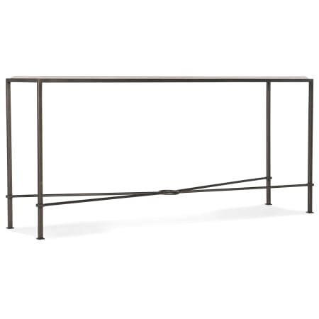 Hooker Furniture Minimalist Modern 65" Wide Entry Hall Console Table with Marble Top Charcoal / Beige