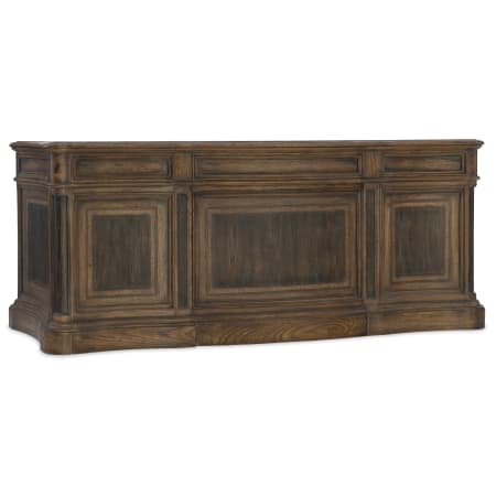 Hooker Furniture St Hedwig 73" Hardwood 7 Drawer Executive Desk from the Hill Country Collection Saddle Brown / Anthracite