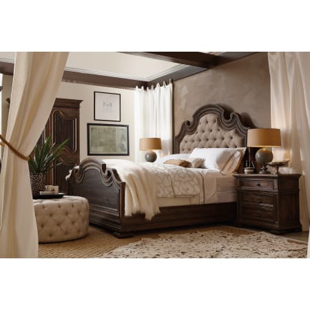 Hooker Furniture-5960-90016-MULTI-Lifestyle of Fair Oaks Bed with Elmendorf Nightstand