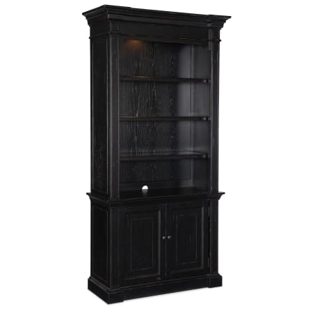 Hooker Furniture Work Your Way 41" Wide 4 Shelf Pecan Veneer Bookcase with Anti-Tip Hardware Tuxedo