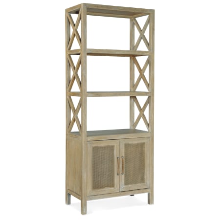 Hooker Furniture Surfrider 34" Wide Casual Coastal Luxury Entertainment Etagere Shelving Hutch Driftwood