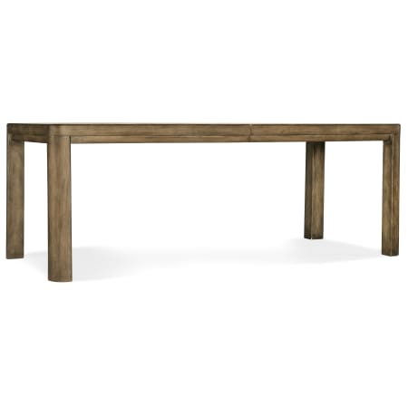 Hooker Furniture Sundance 82-100" Long Classic Slab Style Farmhouse Dining Table with (1) 18" Leaf Cliffside Brown