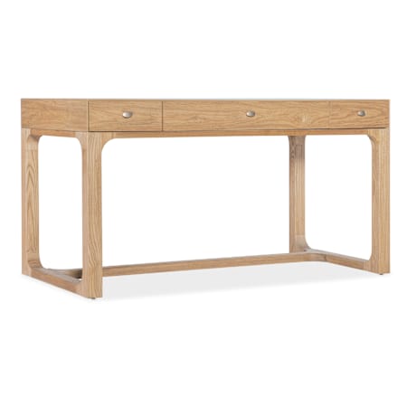 Hooker Furniture Documents 56" Pecan 3 Drawer Writing Desk Light Natural Pecan