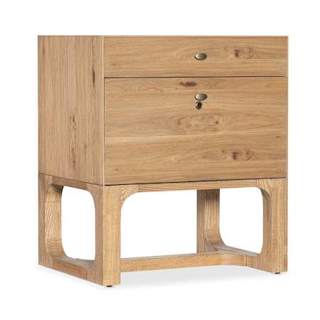 Hooker Furniture Documents 26" Wide 2 Drawers Pecan Filing Cabinet Light Natural Pecan