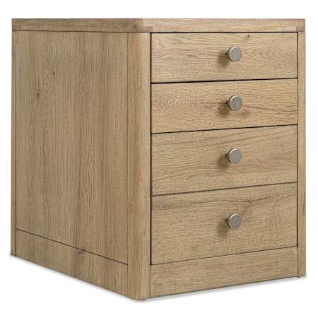 Hooker Furniture Kalamazoo 18" Wide 3 Drawer Veneer Accent Cabinet White Oak