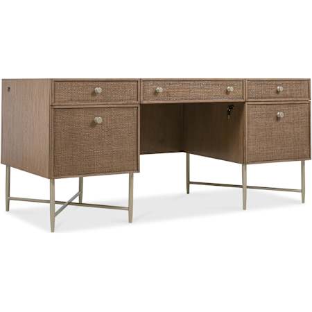 White Oak / Woven Split Cane / Satin