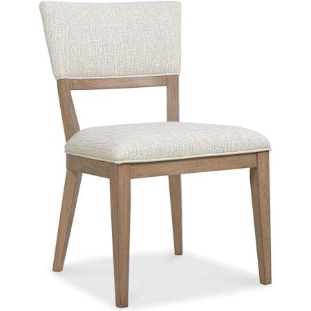 Hooker Furniture Sonnet 23" Wide Linen and Polyester Chair White Oak / Savile Oatmeal