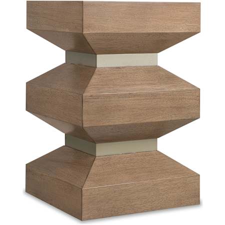 Hooker Furniture Sonnet 16" Square Oak Table White Oak / Satin