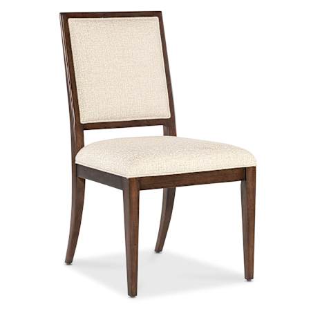 Hooker Furniture Archives Wood Framed Polyester Accent Chair Classic Walnut / Curate Wheat