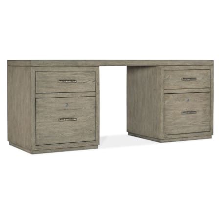 Hooker Furniture 72" Wood Veneer 4 Drawer Writing Desk Medium Wood