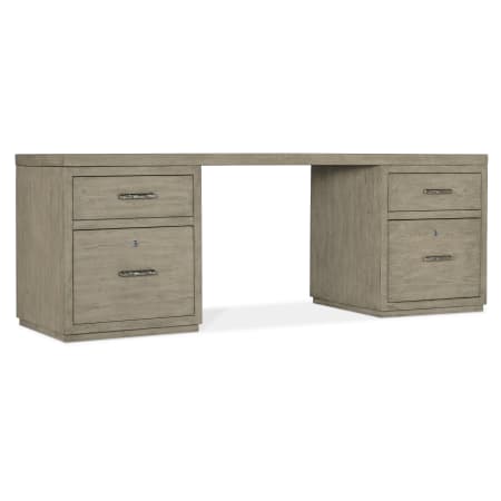 Hooker Furniture 84" Wood Veneer 4 Drawer Writing Desk Medium Wood