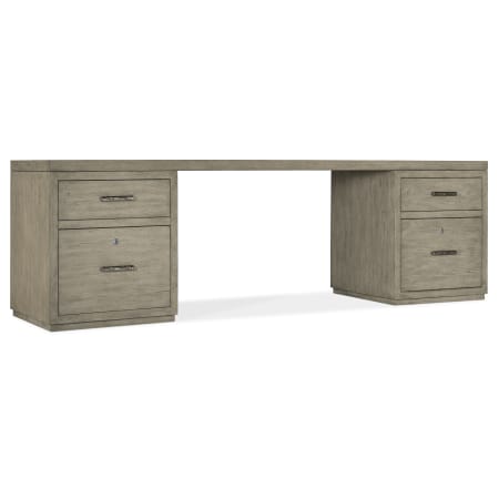 Hooker Furniture 96" Wood Veneer 4 Drawer Writing Desk Medium Wood