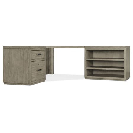 Hooker Furniture 85" Wood Veneer 2 Drawer Writing Desk Medium Wood