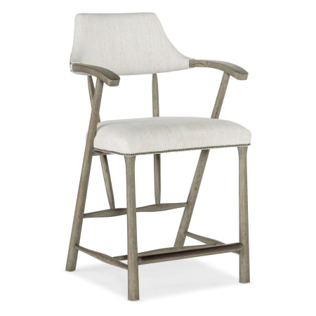 Hooker Furniture 24" Wide Framed Polyester Upholstered Stool Medium Wood