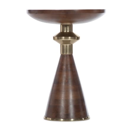 Hooker Furniture Melange Claire 18" Wide Wood Top Aluminum and Mango Table Dark Wood / Gold