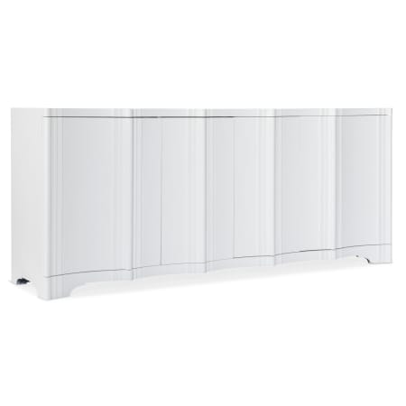 Hooker Furniture Melange 80" Wide 4 Door 1 Drawer Media Cabinet White Plaster / Light Blue
