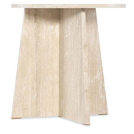 Hooker Furniture Melange 24" Wide Stone Table White Marble