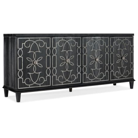 Hooker Furniture Melange 82" Wide 2 Drawer Wood Veneer Accent Cabinet Black