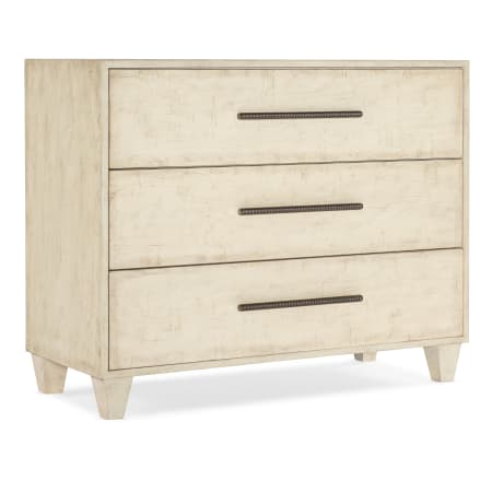 Hooker Furniture Melange 42" Wide 3 Drawer Maple Veneer Dresser Textured Creme / Antique Pewter