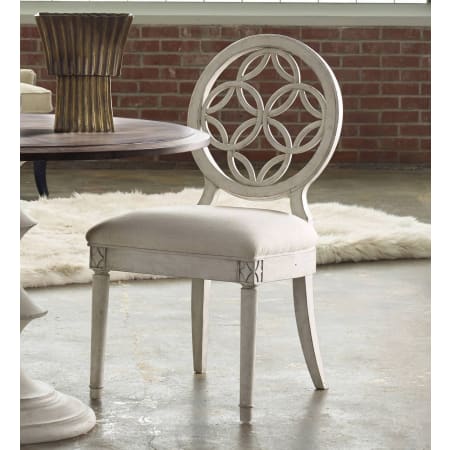 Hooker Furniture 39-1/4 Inch Tall Fabric Dining Chair from the Melange - Brynlee Collection Antique White