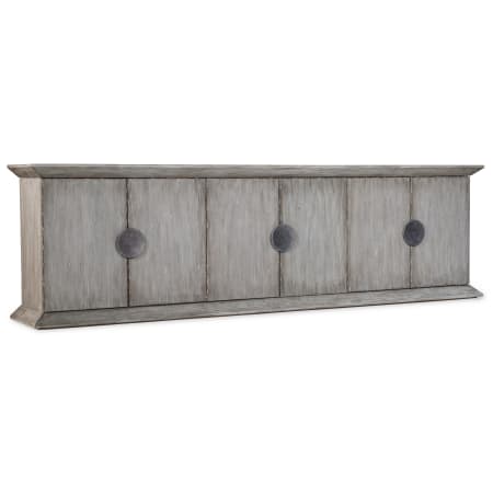 Hooker Furniture Koren 110" Wide 3 Shelf Credenza Style Cabinet from the Melange Collection Light Natural Gray