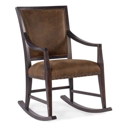 Hooker Furniture Big Sky 24" Wide Wood Framed Leather Rocking Chair Seville Timber