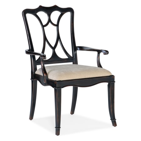 Hooker Furniture Charleston 26" Wide Wood Framed Fabric Dining Chair Black Cherry