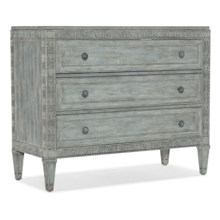 Hooker Furniture Charleston 44" Wide 3 Drawer Maple Dresser with Carved Accents Waterscape Blue