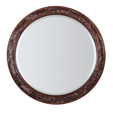Hooker Furniture Charleston 42" Diameter Circular Wood Framed Bathroom Mirror Maraschino Cherry