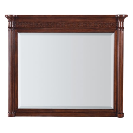 Hooker Furniture Charleston 48" W x 39-1/4" H Square Wood Framed Bathroom Mirror Maraschino Cherry
