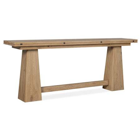 Hooker Furniture Driftwood 82" Wide Oak and Wood Veneer Table Buckboard