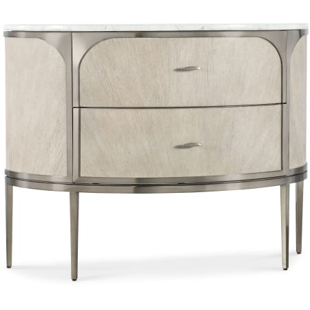 Hooker Furniture Modern Mood 42" Wide Marble Top Oak and Metal Nightstand with Self Closing Drawers Diamond