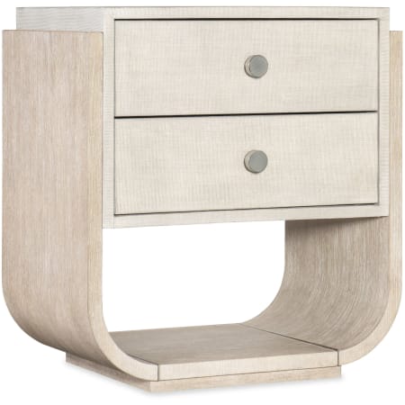 Hooker Furniture Modern Mood 28" Wide Oak and Metal Nightstand with Self Closing Drawers Diamond