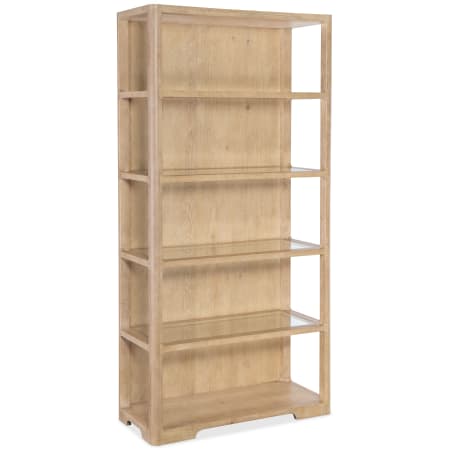 Hooker Furniture Retreat 40" Wide 4 Shelf Wood and Tempered Glass Etagere Dune