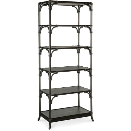 Hooker Furniture Retreat 34" Wide 5 Shelf Wood Bookcase Black Sand