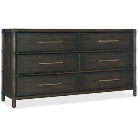 Hooker Furniture Retreat 68" Wide 6 Drawer Wood Dresser with Self Close Black Sand