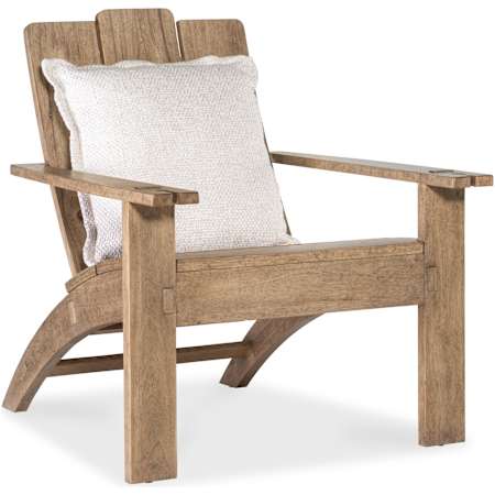 Hooker Furniture Vineyard Row 33" Wide Wood Framed Chair with Polyester Cushion Sonoma / White Zin
