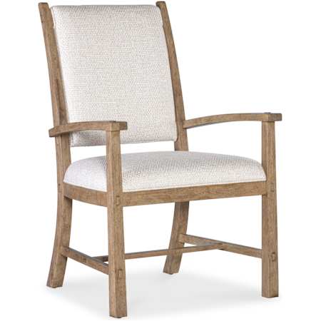 Hooker Furniture Vineyard Row 27" Wide Polyester Chair Sonoma / White Zin