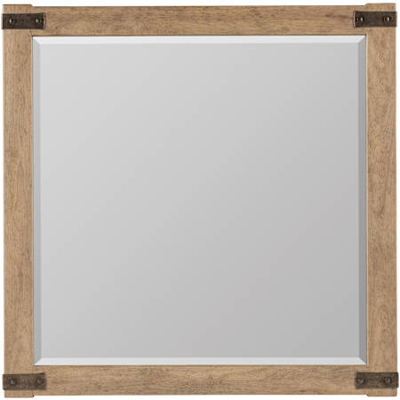 Hooker Furniture Vineyard Row 44" Square Beveled Framed Accent Mirror Sonoma / Rustic Hammered Metal