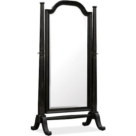Hooker Furniture Americana 38"W x 72-1/4"H Rectangular Beveled Framed Full Length Mirror Americana Molasses