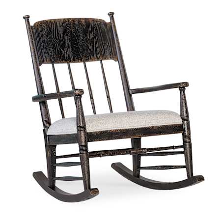 Hooker Furniture Americana 28" Wide Oak Rocking Chair Molasses / Biscuit