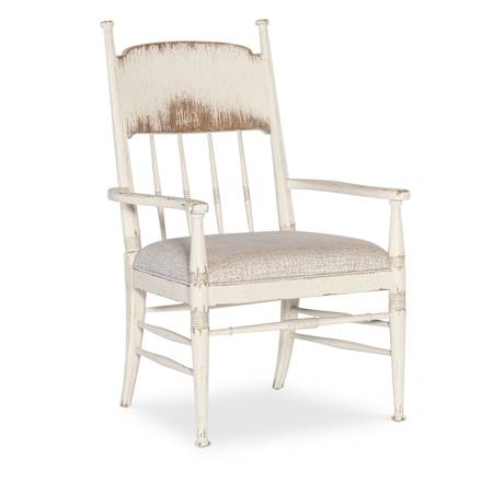 Hooker Furniture Americana 27" Wide Oak Accent Chair Daisy / Biscuit