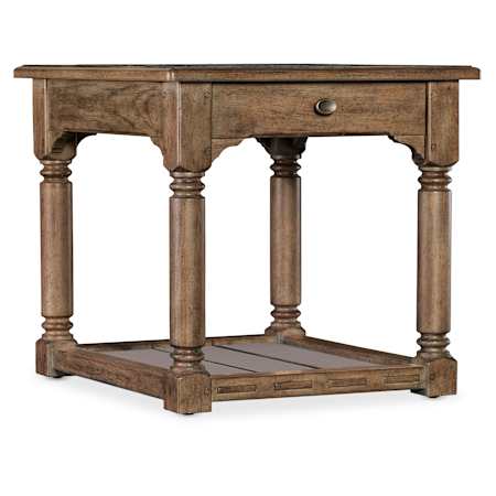 Hooker Furniture Americana 30" Square Oak Table Honey