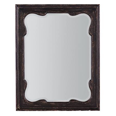 Hooker Furniture Americana 48"W x 38"H Rectangular Beveled Framed Accent Mirror Molasses