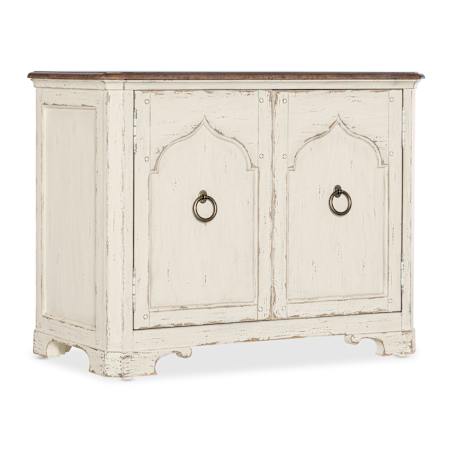 Hooker Furniture Americana 38" Wide Oak Nightstand Daisy / Honey / Antique Bronze