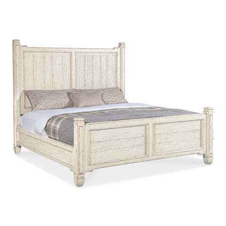 Hooker Furniture Americana King Oak Panel Bed Frame Daisy