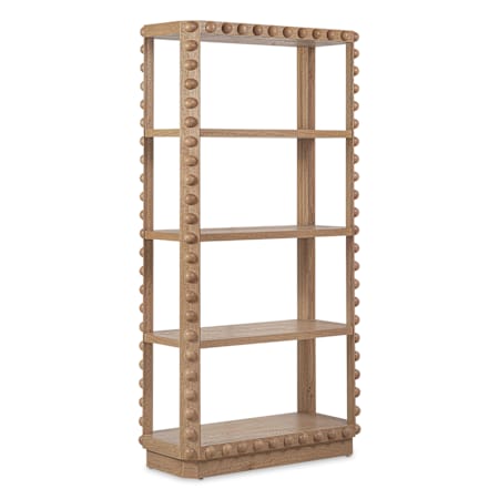 Hooker Furniture Commerce and Market 40" Wide 3 Shelf Wood, Wood Veneer Etagere Natural Oak