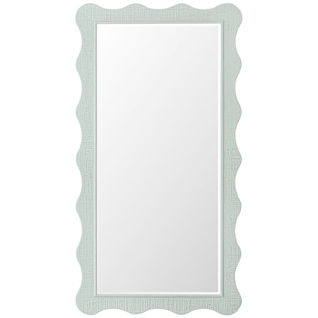 Hooker Furniture Commerce and Market 42-1/4" Wide x 80"Height Rectangular Flat Full Length Mirror Blue-Green