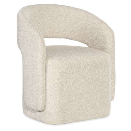 Hooker Furniture Commerce and Market Open Concept 26" Wide Upholstered Dining Chair Matera Pearl