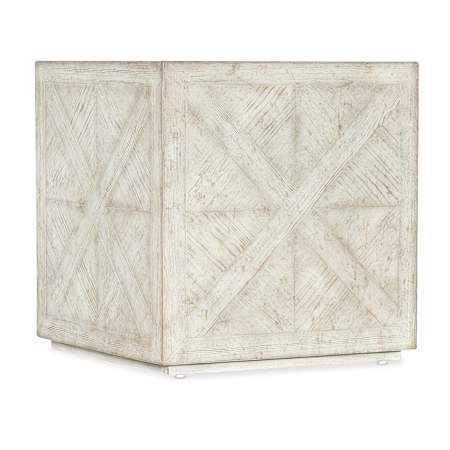 Hooker Furniture Commerce and Market 24" Square Pine Table White